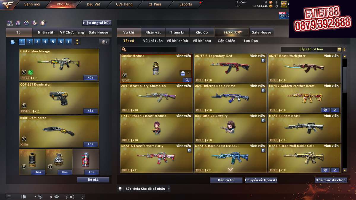 shop acc cf uy tin gia re